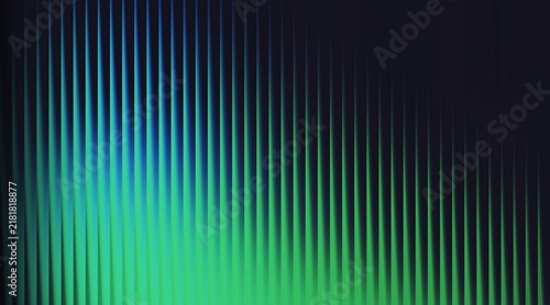 Abstract background with vertical glowing green and blue light lines and gradient texture.