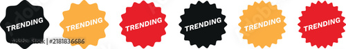 Trending Badge Collection with Colorful Starburst Labels