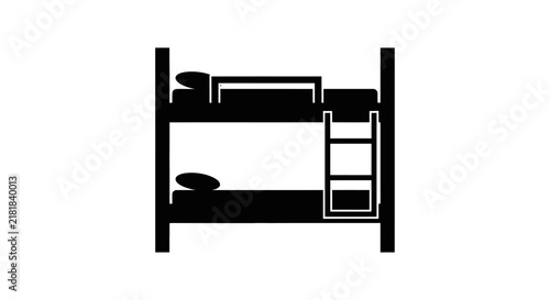 Bunk beds with ladder