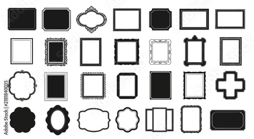 Collection of various picture frames