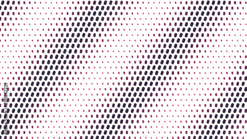 Abstract background, with dark gray, and pink oval, shapes arranged in, a diagonal grid, pattern on a, black surface for, digital usage