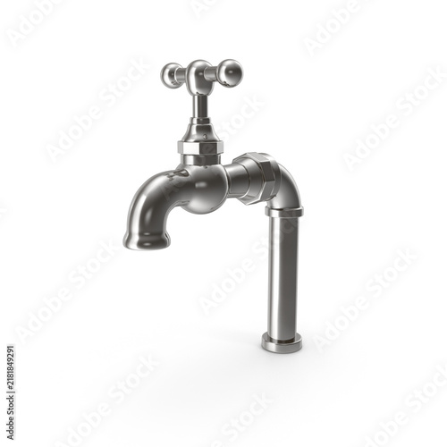 Polished Chrome Traditional Outdoor Water Faucet