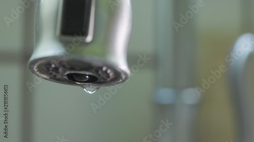 leaking faucet wasting water