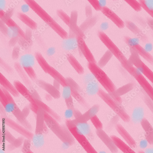 Abstract Pink and Blue Brush Stroke Seamless Background