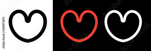 Cuadro en lienzo Heart icon