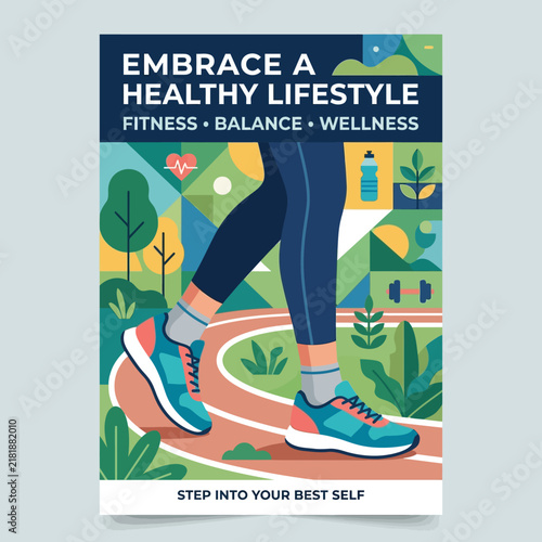 Embrace A Healthy Lifestyle Fitness Balance Wellness Step Into Your Best Self