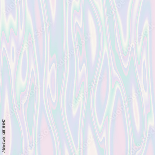 Pale pearlescent pastel vertical liquid waves abstract background texture