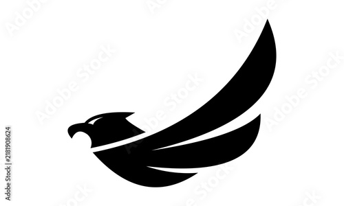 black flying eagle logo