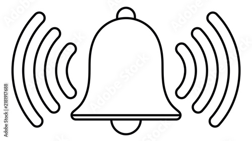 Ringing Bell Outline Icon