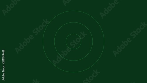 Digital radar screen scanning animation with green circular interface for technology and military ui 4k