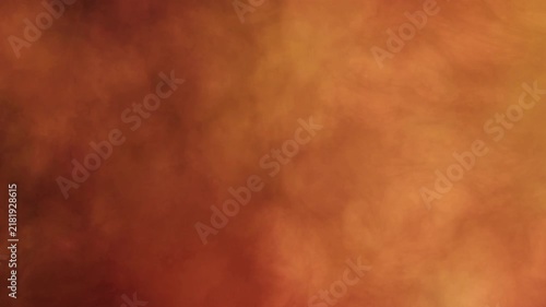 Fiery Pits Smokey Halloween Background 4K Loop features slow billowing smoke with flickering red and orange lights in a loop.