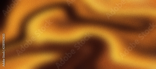 Golden liquid silk background with elegant wavy texture. Luxury amber fabric ripples and metallic satin swirls. Abstract flowing gold waves for premium branding, fashion design and backdrop.