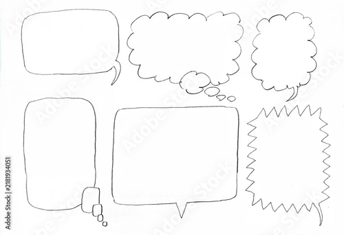 Fotografie 吹き出し,ビジネス,手紙,思う,言う,漫画,空間,セリフ,Speech bubble, business, letter, think, say, manga,