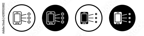 Принти на полотні Content curation icon flat outline in black