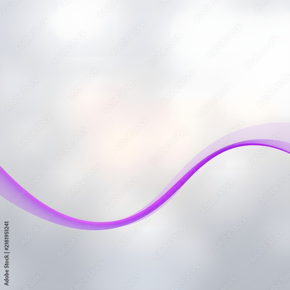 Fototapeta premium Abstract purple wave on gradient background