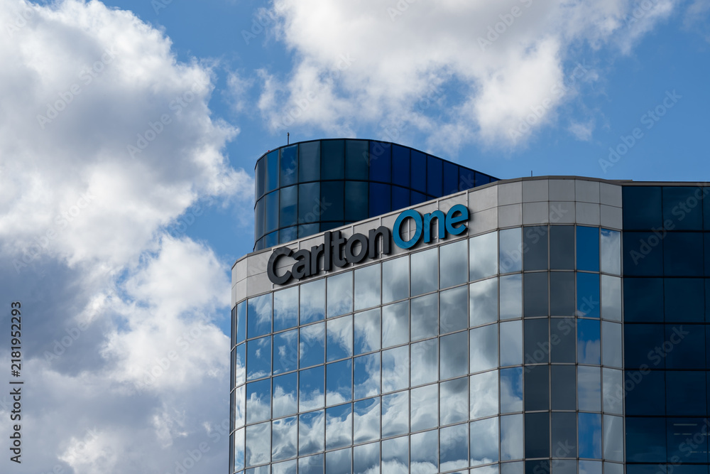 Obraz premium Markham, Ontario, Canada - September 5, 2026: Carlton One Global Headquarters in Markham, Ontario, Canada. CarltonOne Engagement is an acquired company.