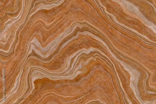 Brown Onyx Marble Texture Background with Warm Swirling Veins