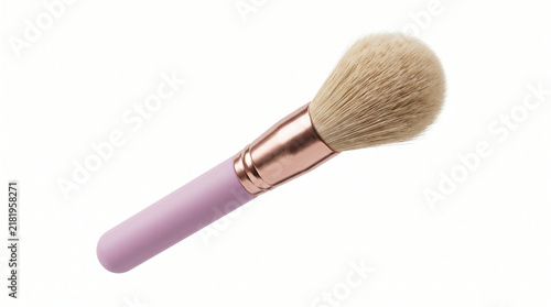 Makeup Brush on White Background for Beauty and Cosmetic Applications
