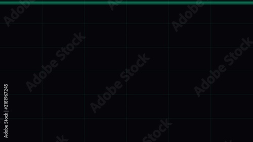 Abstract digital grid animation 4k background, with glowing green, horizontal line motion, and data network, connectivity visualization