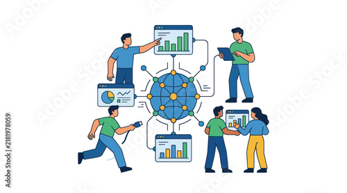 Teamwork and Data Analysis in a Global Network.