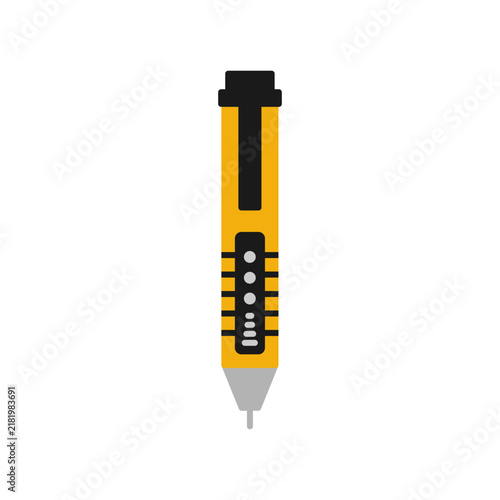 voltage detector simple flat icon illustration