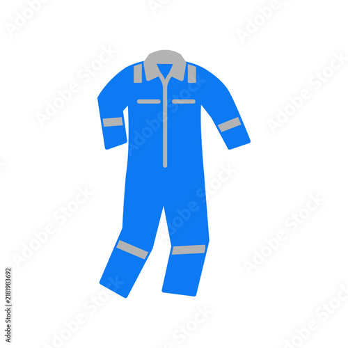 wearpack safety simple flat icon illustration
