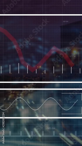 Digital interface concept with global business and networking animation.