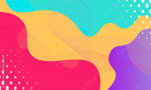 Abstract colorful gradient background. Fluid shapes composition. Vector illustration