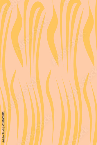 Pastel Orange Wavy Lines Pattern Background