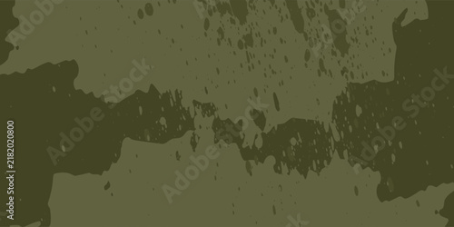 Olive drab and khaki green camouflage wave background. Edgy organic