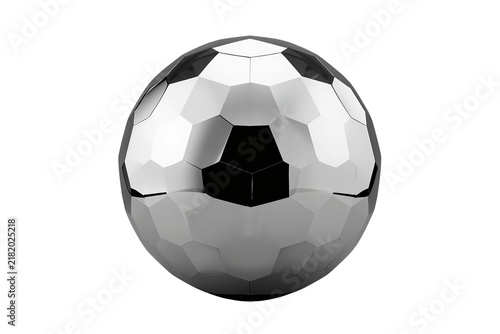 Classic black and white soccer ball