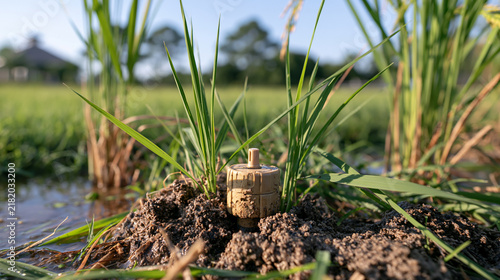 Fresh Agricultural Sprouts Developing beneath Soft Natural Light