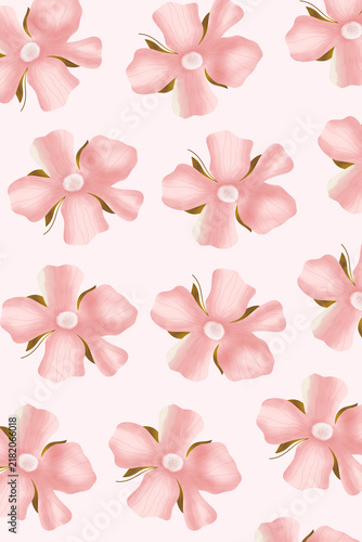 Pink sakura blossom pattern, seamless pattern, allure pattern, wallpaper design for fashion, textile, background. Floral illustration.