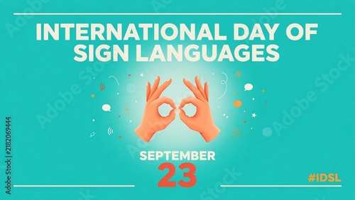International day of sign languages poster design