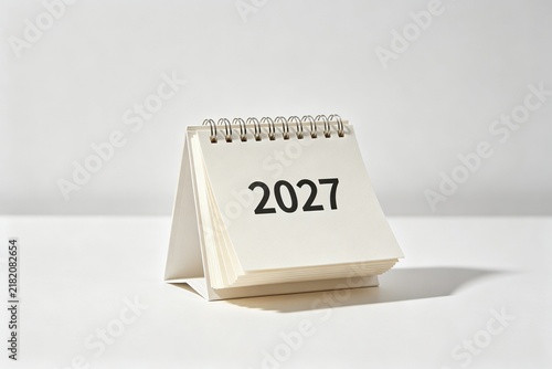 2027 Minimalist Calendar Flip Background