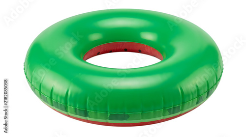 Inflatable Watermelon Pool Float Ring for Summer Swimming Fun Isolated