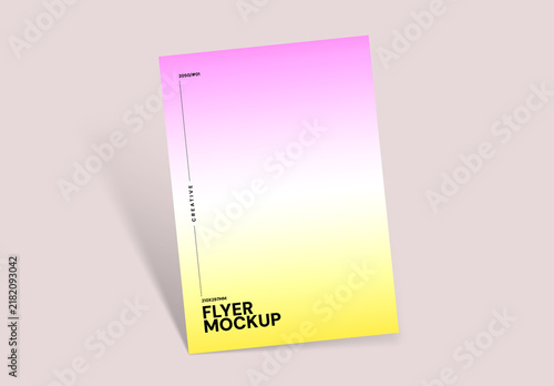 Minimal Portrait Flyer Mockup Template