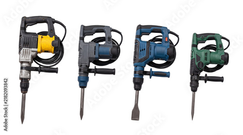 demolition hammer PNG set , white background as transparent