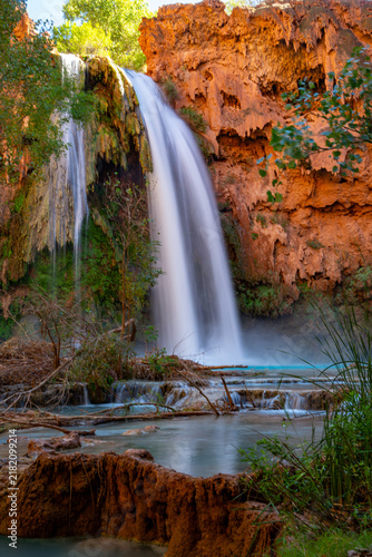 Принти на полотні The beautiful turquoise pools of Havasu Falls in the Grand Canyon, Havasupai Ind