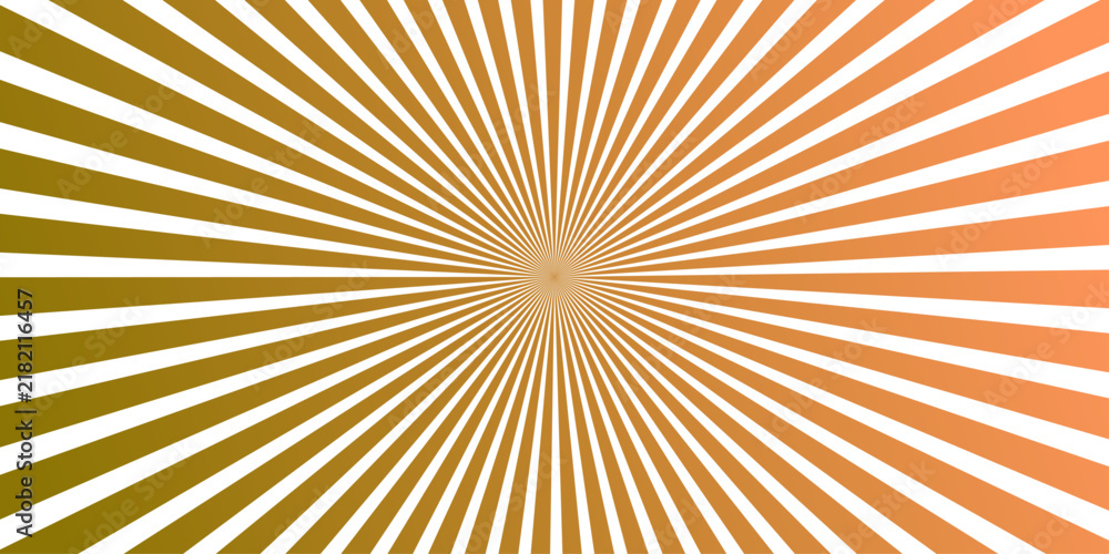 Fototapeta premium Abstract Sunburst Background with Radiating Rays, Bright Yellow and Orange Light Beams, Retro Radial Pattern, Vibrant Vector Illustration for Summer Wallpaper and Design