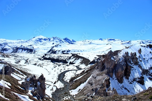 Cuadro en lienzo Maule Lagoon, White Monks, Maule, Valley of the Condors