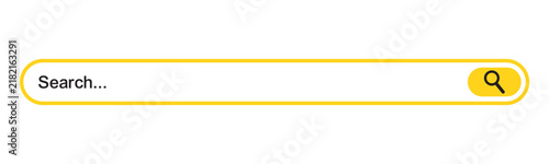 Search bar with a magnifying glass icon and a clicking cursor represents online information retrieval and digital exploration actions.