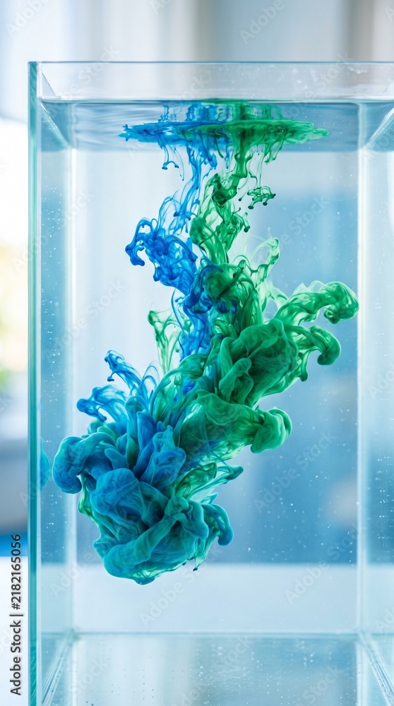 Obraz premium Ink spreading water