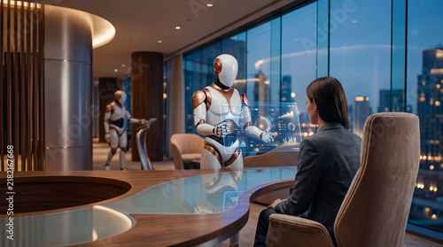 Business Consultation with Companion Robots