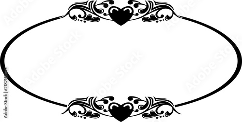 Elegant Vintage Floral Ornamental Frame