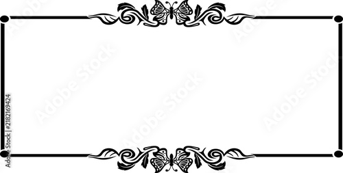 Elegant Vintage Floral Ornamental Frame