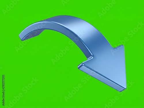 3D Curved Promotional Arrow for Retail Advertising