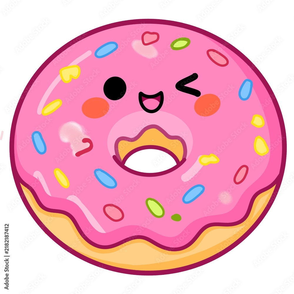 Obraz premium donut isolated on white