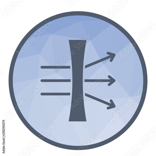 Canvastavla Diverging Lens / Concave Lens