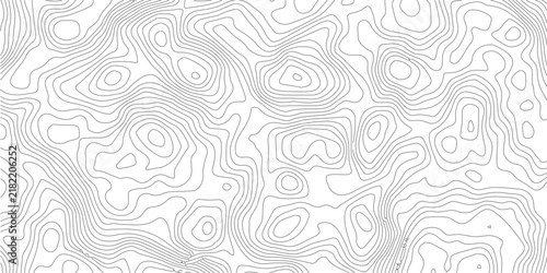Topographic map vector background, abstract contour line pattern, minimal geographic terrain texture for cartography and web design